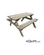 Set Picknick Tisch mit Bänken für Parkanlagen h521_07