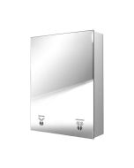 Specchio multifunzione con asciugamani e dispenser 79x90 cm h586_46