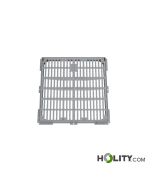 Gullydeckel mit quadratischem Rahmen h638_34