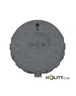 Schachtabdeckung-aus-Gusseisen-mit-achteckigem-Rahmen-h638-72