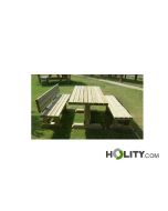Picknicktisch-mit-2-Sitzbänken,-eine-mit-Rückenlehne-h773_25