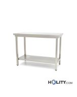 Edelstahltisch-mit-Ablagefläche-h83327
