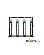 Linearer-Fahrradständer-4 Steckdosen-h859_21