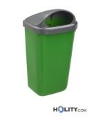 Abfallbehälter aus Kunststoff als Stadtmobiliar h8631