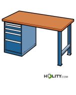 Werkbank-aus-Stahl-und-Holz,-B-200-cm,-5-Schubladen-h870_14