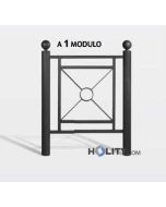 Abgrenzungsbarriere aus verzinktem Stahlprofil h19134
