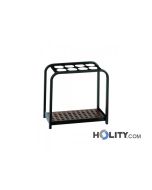 Schirmständer-8 Plätze-mit-Auffangschale-h2062