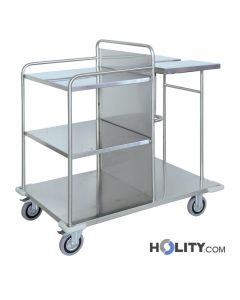 Wäschewagen aus Edelstahl für Krankenhaus h5520