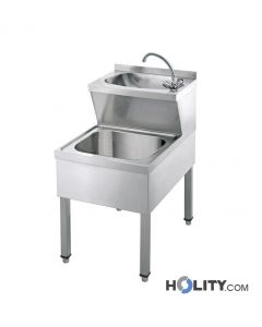 Waschbecken aus Edelstahl h29412