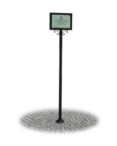 Verzierte Aushang-, Werbe-/Infotafel für Altstadt h28731