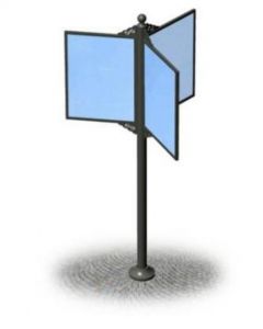 Dreiseitige Werbe-/Infotafel als Stadtmobiliar h28733