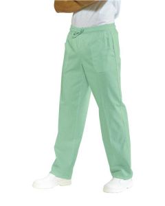 pantalone con elastico in cotone verdino
