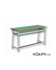 Schulbank-Zweisitzer-mit-Fußstütze-Höhe-64 cm-h17212