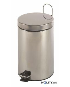 Tretabfalleimer-20-Liter-aus-mattem-Edelstahl-für-Badezimmer-h4042