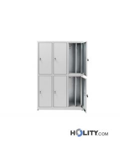Umkleideschrank aus Zinkblech - rein/unrein Trennung h11156
