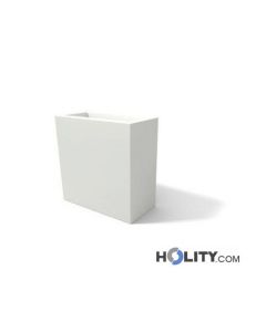 Vaso rettangolare in polietilene con opzione luce h12707