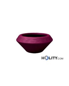 Vaso di design in polietilene rustico h12714