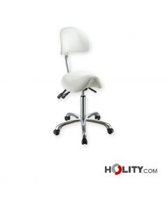 Ergonomischer Hocker für Arztpraxis mit Rückenlehne h13_153