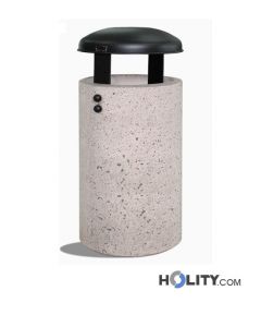 Abfallbehälter aus Beton h140146