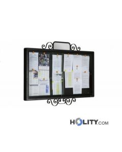 Werbe-/Infotafel aus Metall zur Wandbefestigung h140208