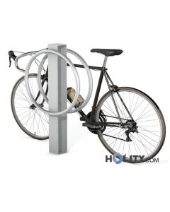 Vertikaler Fahrradständer aus verzinktem Stahl h140256