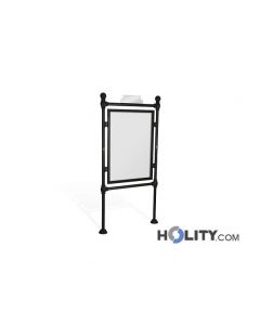 Werbe-/Infotafel als Stadtmobiliar aus Metall h140301