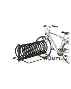 Spiral-Fahrradständer aus Stahl h14057