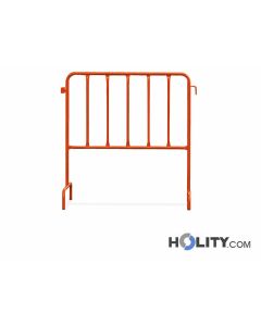 Modulare-orange-Sperre-mit-vertikalen-Balken-h14077