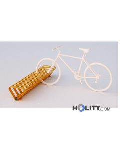 Zweiseitiger Fahrradständer für öffentliche Räume. Modernes Design  h140-307