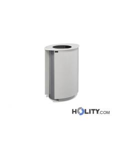 Abfallbehälter für den öffentlichen Raum modernes Design h140_312 Milieubild