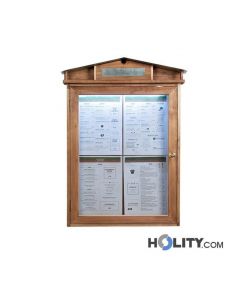 Speisekartenhalterung aus Holz h148105