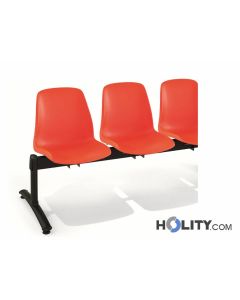 Sitzbank aus Kunststoff 4 Plätze h15924