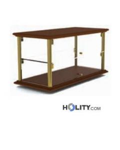 Holzvitrine-für-Croissants,-2-Etagen-h16905