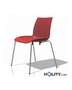 Konferenzstuhl mit Stahlgestell h17705