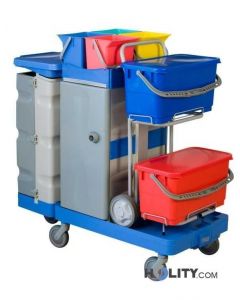 Reinigungswagen mit 5 Rädern h17915