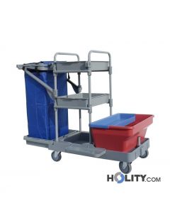 Reinigungswagen mit Eimer à 35 Liter h17929