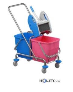 Professioneller Reinigungswagen mit Moppresse h179_38