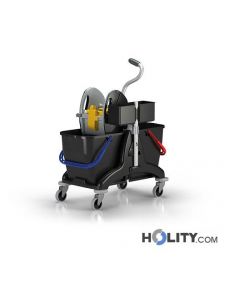 Profi Reinigungswagen mit Doppelwanne, 2 x 15 Liter h179_54
