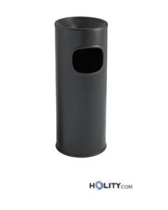 22 Lt Abfalleimer Stahl mit Aschenbecher h2002
