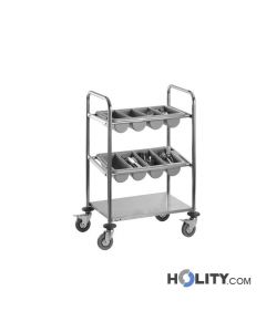 Saro Besteckwagen Edelstahl h21590