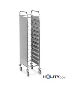 Tablettwagen mit Seitenwänden, 12 GN Tabletts 1/1 h2200152