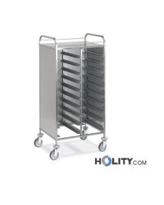 Tablettwagen mit 3 Wänden, 20 GN Tabletts 1/1 h2200154