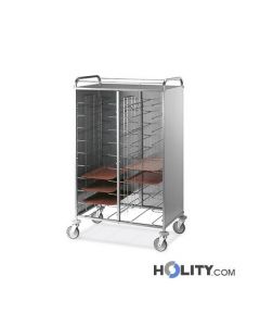 Universeller Tablettwagen mit 3 Wänden h2200161