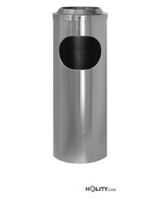 Abfalleimer-Aschenbecher Stahl Hochglanz h2263