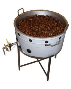 Kastanienbräter mit Gasbetrieb und Ständer h2606