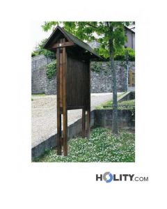 Werbetafel aus Holz für den Aussenbereich h28501