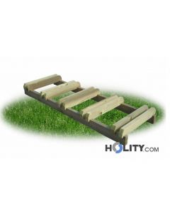 Fahrradständer aus Holz für 5 Plätze h28712