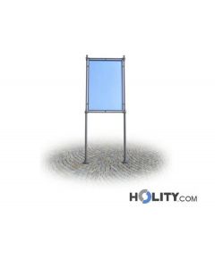 Werbe-/Infotafel als Stadtmobiliar aus Metall