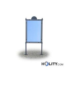 Werbe-/Infotafel als Stadtmobiliar aus Metall h287_171