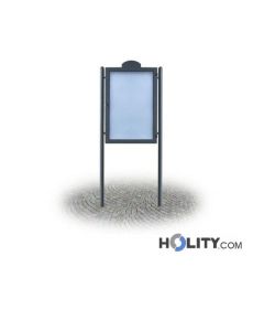 Werbe-/Infotafel als Stadtmobiliar aus Metall h287_172